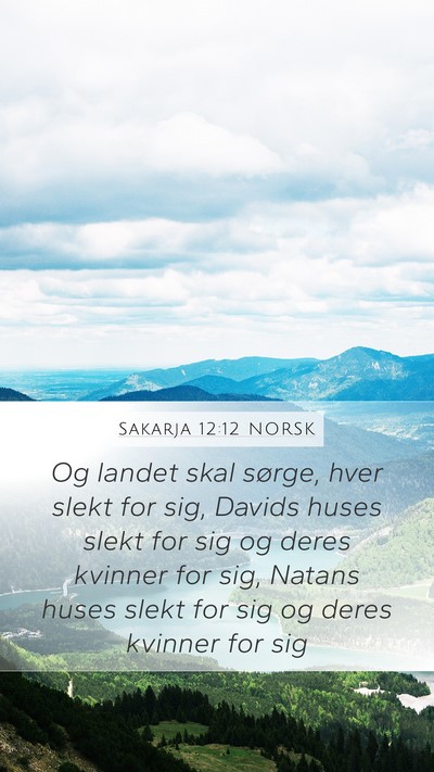 Sakarja 12:12 NORSK Bible Verse Image