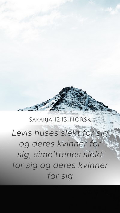 Sakarja 12:13 NORSK Bible Verse Image