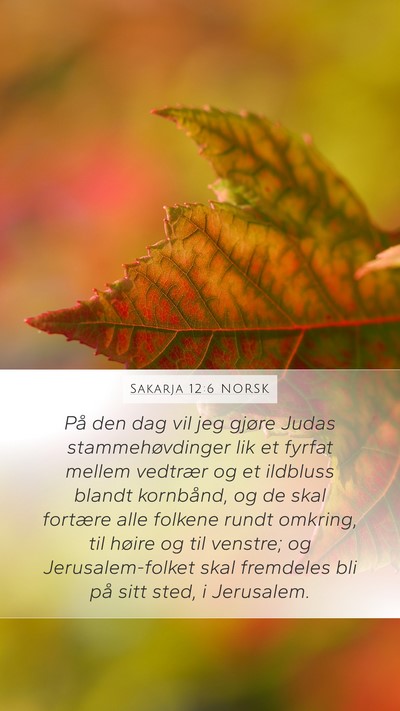 Sakarja 12:6 NORSK Bible Verse Image