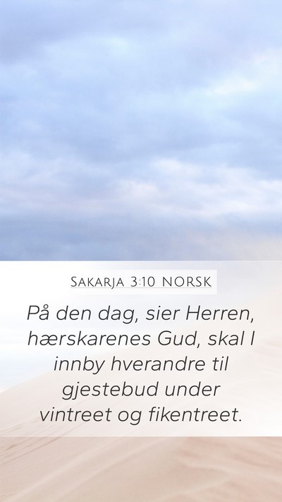 Sakarja 3:10 NORSK Bible Verse Image