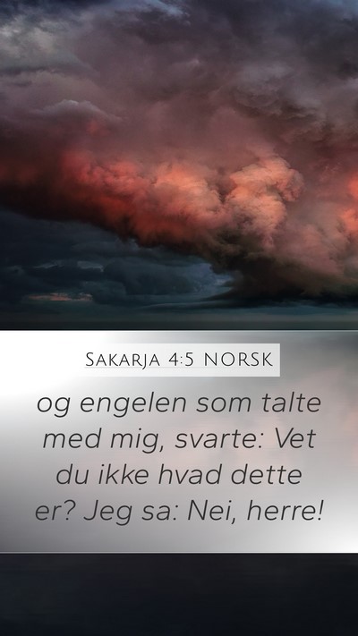 Sakarja 4:5 NORSK Bible Verse Image