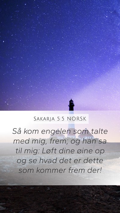 Sakarja 5:5 NORSK Bible Verse Image