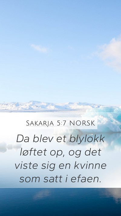 Sakarja 5:7 NORSK Bible Verse Image