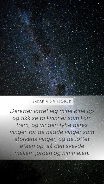 Sakarja 5:9 NORSK Bible Verse Image