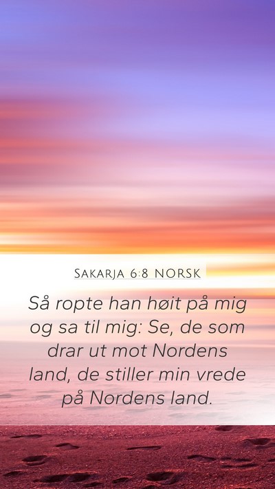 Sakarja 6:8 NORSK Bible Verse Image