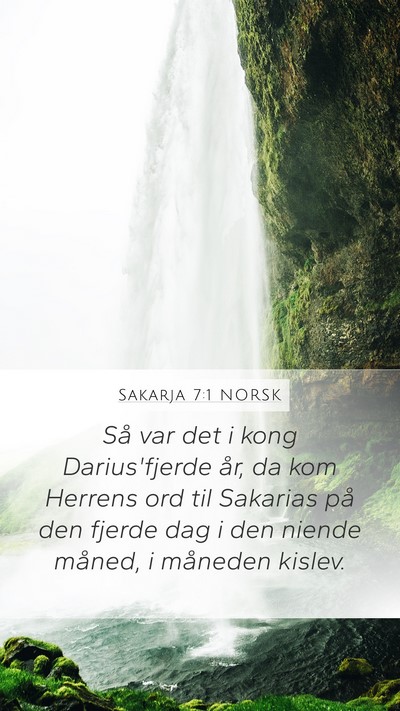 Sakarja 7:1 NORSK Bible Verse Image