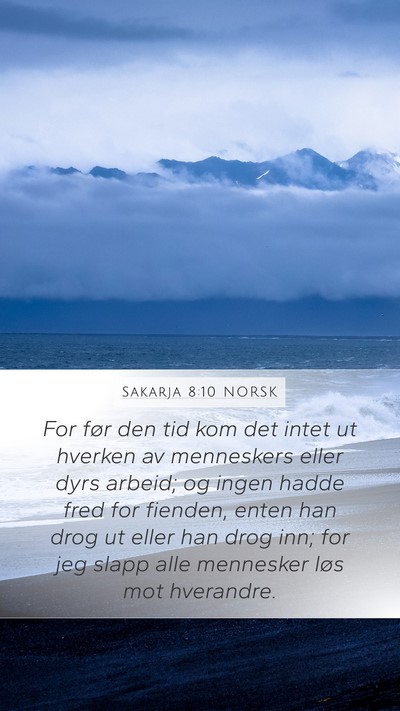 Sakarja 8:10 NORSK Bible Verse Image