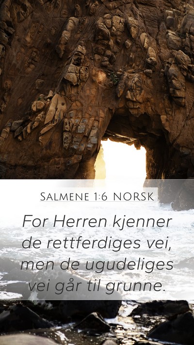 Salmene 1:6 NORSK Bible Verse Image