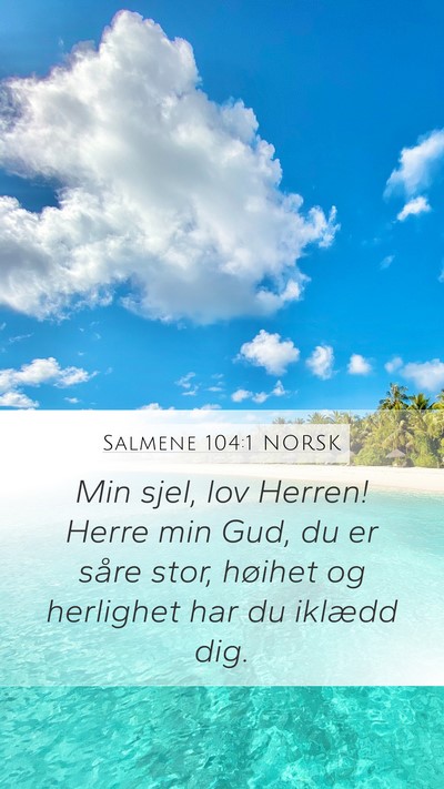 Salmene 104:1 NORSK Bible Verse Image
