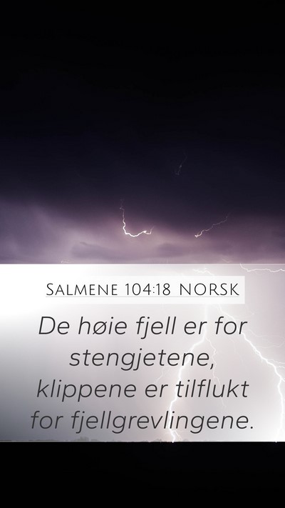 Salmene 104:18 NORSK Bible Verse Image