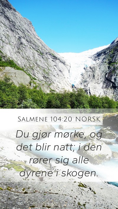 Salmene 104:20 NORSK Bible Verse Image