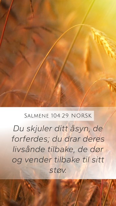 Salmene 104:29 NORSK Bible Verse Image