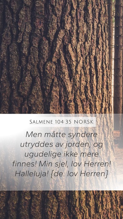 Salmene 104:35 NORSK Bible Verse Image