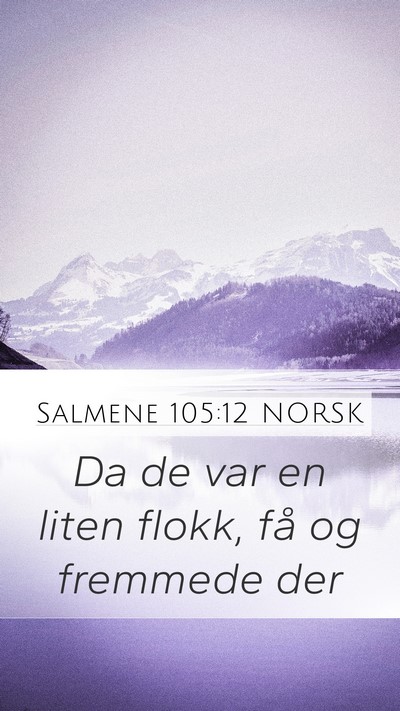 Salmene 105:12 NORSK Bible Verse Image
