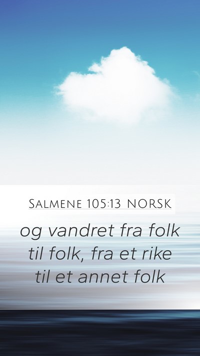 Salmene 105:13 NORSK Bible Verse Image