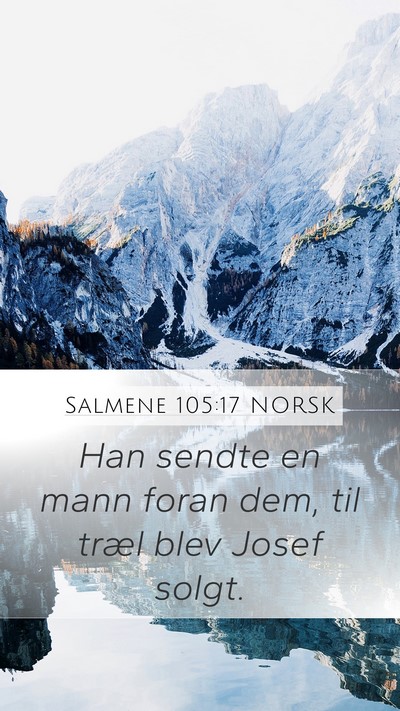 Salmene 105:17 NORSK Bible Verse Image
