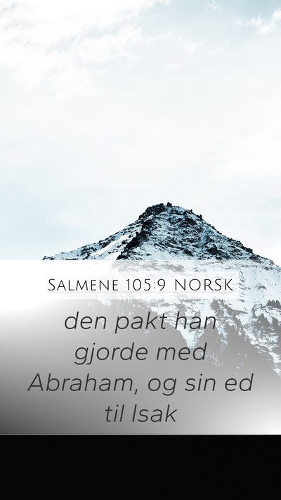 Salmene 105:9 NORSK Bible Verse Image