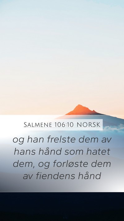 Salmene 106:10 NORSK Bible Verse Image