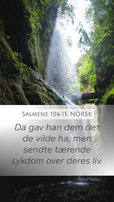 Salmene 106:15 NORSK Bible Verse Image