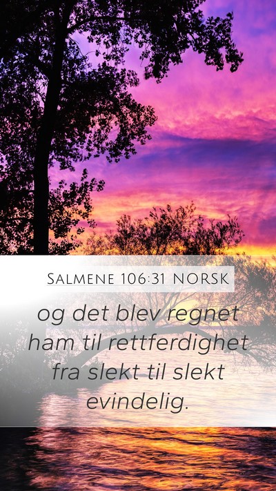 Salmene 106:31 NORSK Bible Verse Image