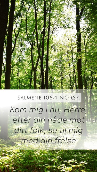 Salmene 106:4 NORSK Bible Verse Image