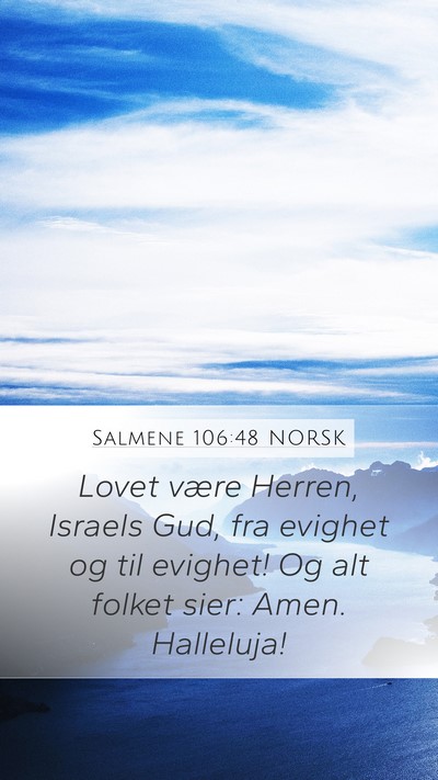 Salmene 106:48 NORSK Bible Verse Image