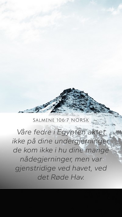 Salmene 106:7 NORSK Bible Verse Image