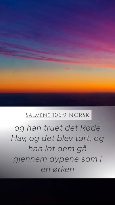 Salmene 106:9 NORSK Bible Verse Image