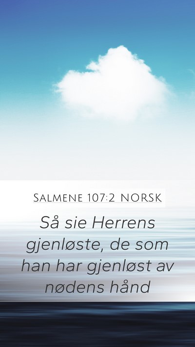 Salmene 107:2 NORSK Bible Verse Image