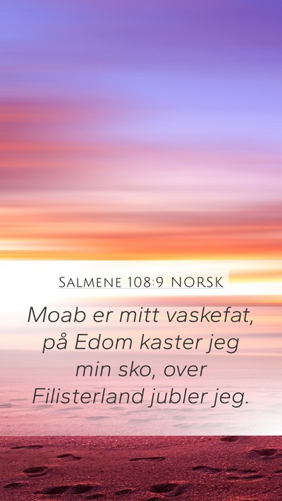 Salmene 108:9 NORSK Bible Verse Image