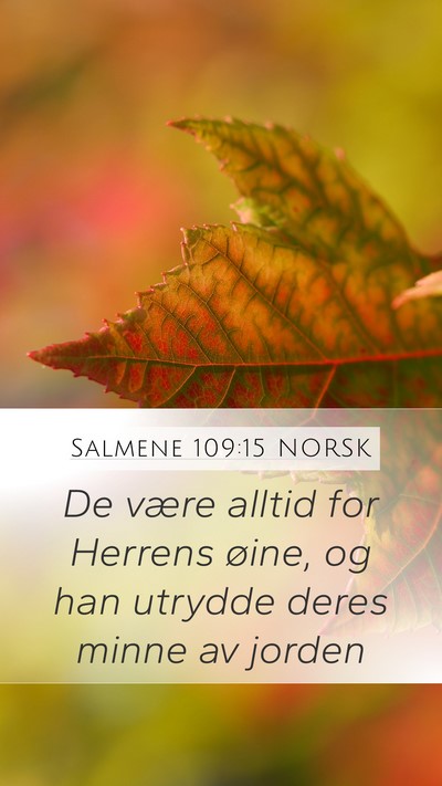 Salmene 109:15 NORSK Bible Verse Image