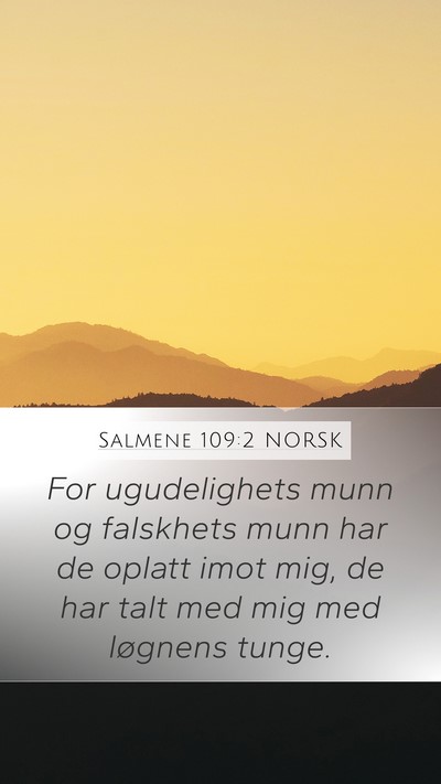Salmene 109:2 NORSK Bible Verse Image