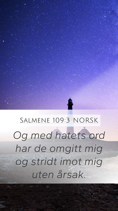 Salmene 109:3 NORSK Bible Verse Image