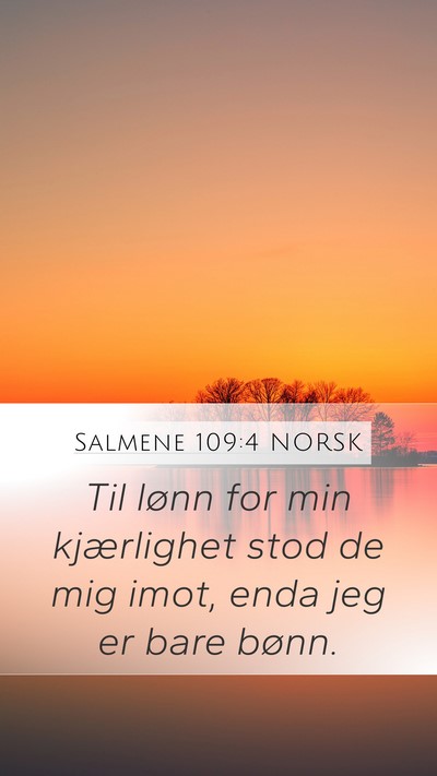 Salmene 109:4 NORSK Bible Verse Image