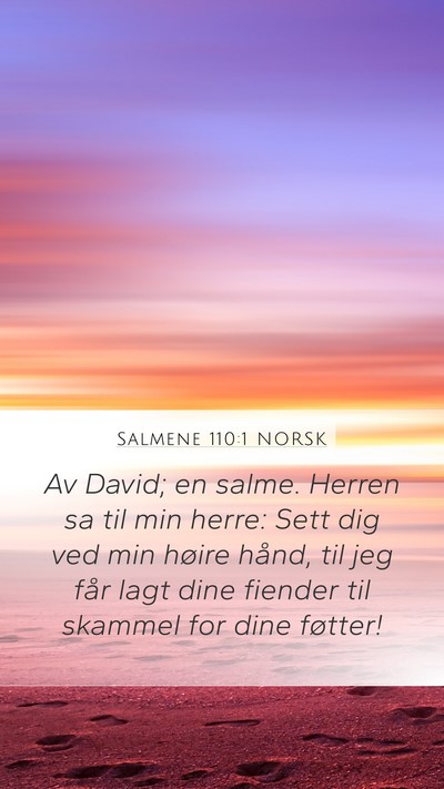 Salmene 110:1 NORSK Bible Verse Image