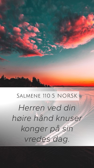 Salmene 110:5 NORSK Bible Verse Image