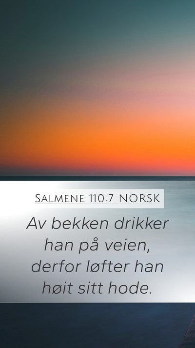 Salmene 110:7 NORSK Bible Verse Image