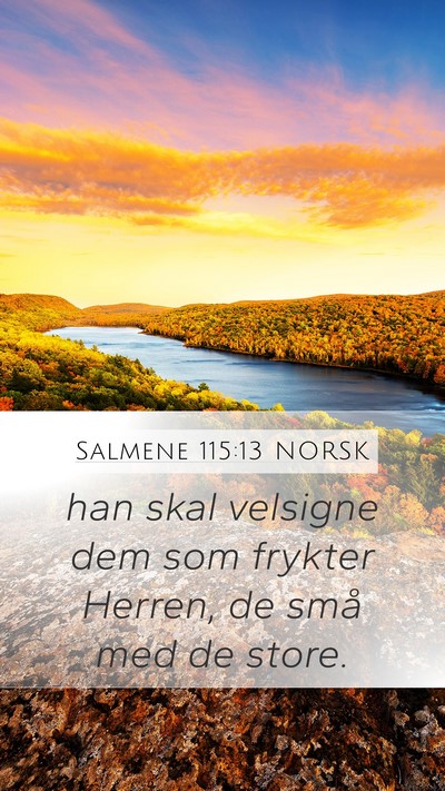 Salmene 115:13 NORSK Bible Verse Image