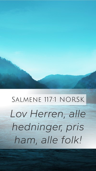 Salmene 117:1 NORSK Bible Verse Image
