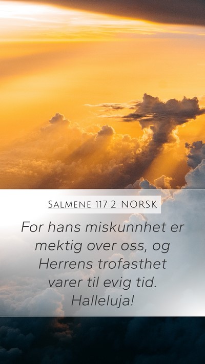 Salmene 117:2 NORSK Bible Verse Image
