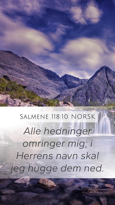 Salmene 118:10 NORSK Bible Verse Image