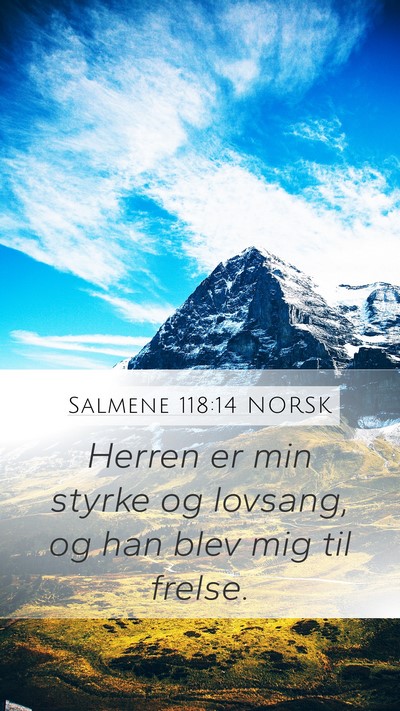 Salmene 118:14 NORSK Bible Verse Image