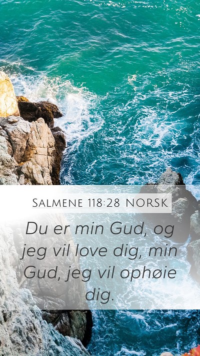 Salmene 118:28 NORSK Bible Verse Image