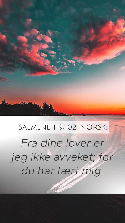 Salmene 119:102 NORSK Bible Verse Image