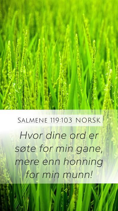 Salmene 119:103 NORSK Bible Verse Image
