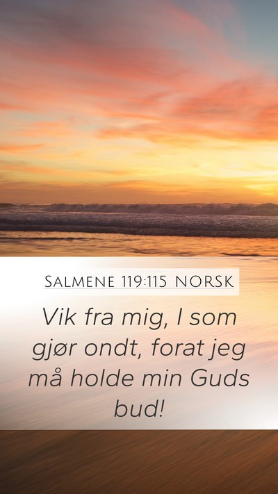 Salmene 119:115 NORSK Bible Verse Image