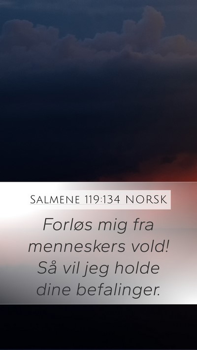 Salmene 119:134 NORSK Bible Verse Image