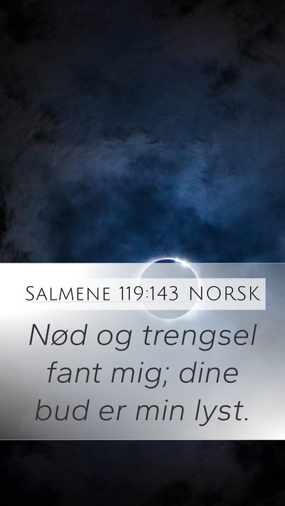Salmene 119:143 NORSK Bible Verse Image
