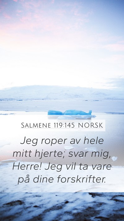 Salmene 119:145 NORSK Bible Verse Image