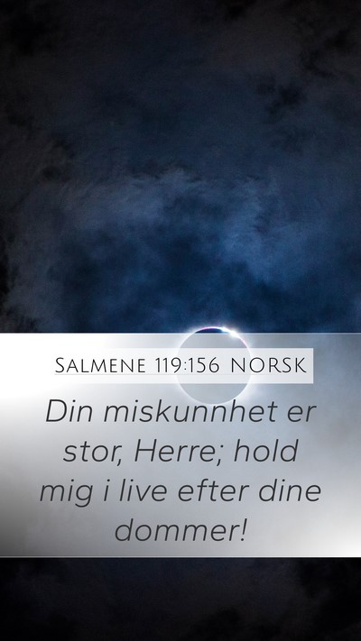 Salmene 119:156 NORSK Bible Verse Image